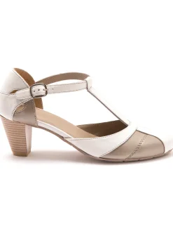 Hot Salomés bicolores en cuir aérosemelle® Femme Salomés