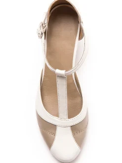 Hot Salomés bicolores en cuir aérosemelle® Femme Salomés