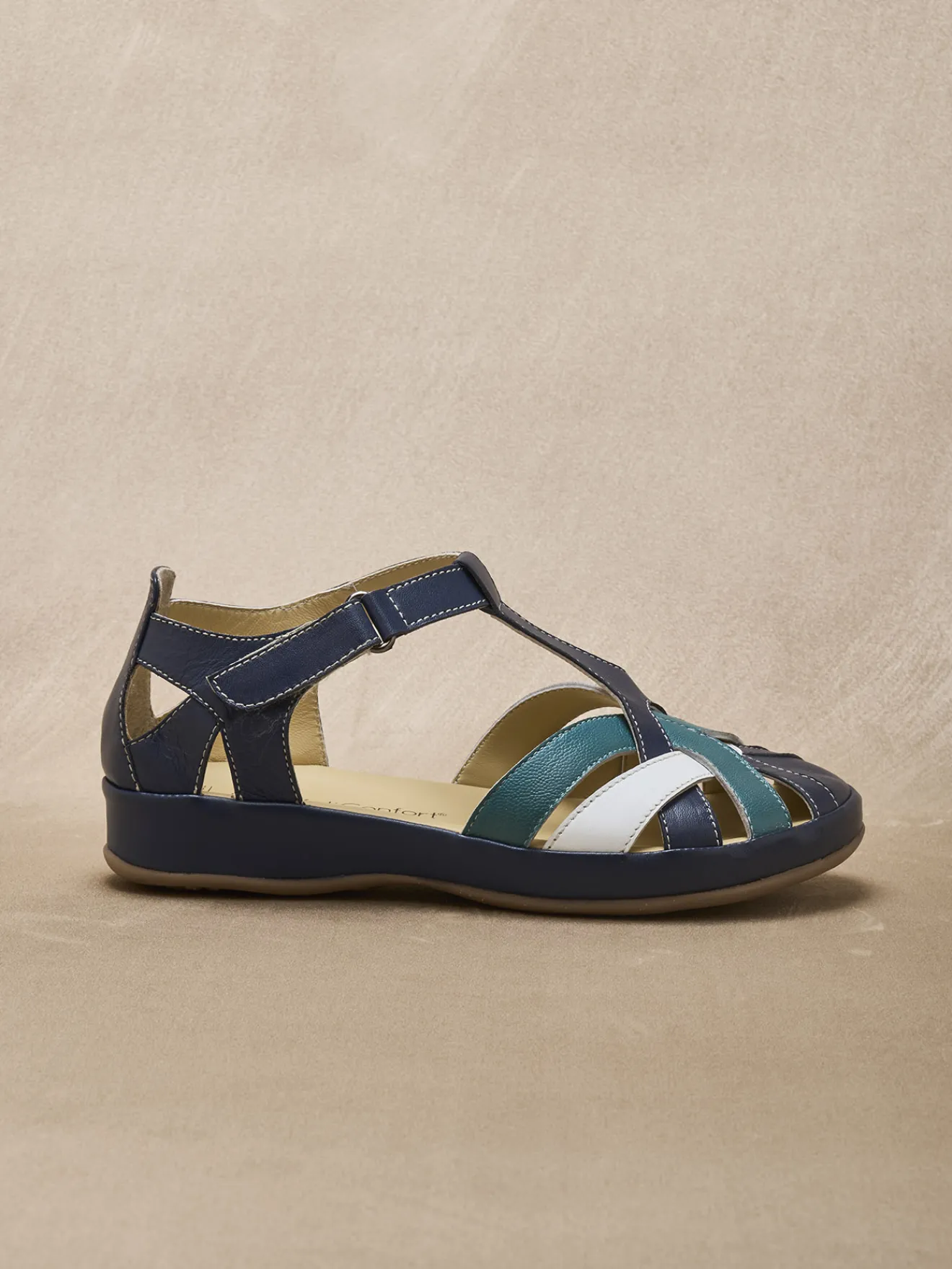 Discount Salomés cuir à brides croisées Femme Salomés