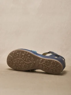 Discount Salomés cuir à brides croisées Femme Salomés