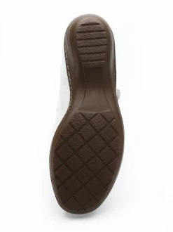 Sale Salomés cuir avec bijou fantaisie Femme Salomés