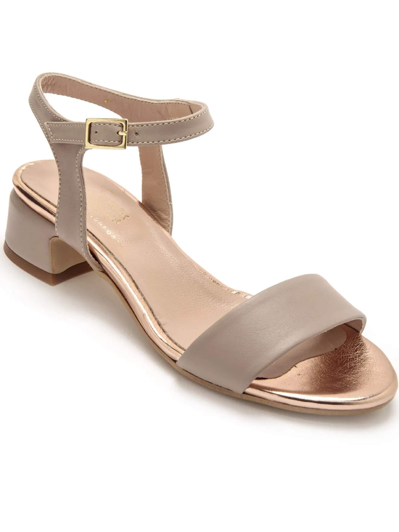 New Sandales à bride en cuir Femme Sandales