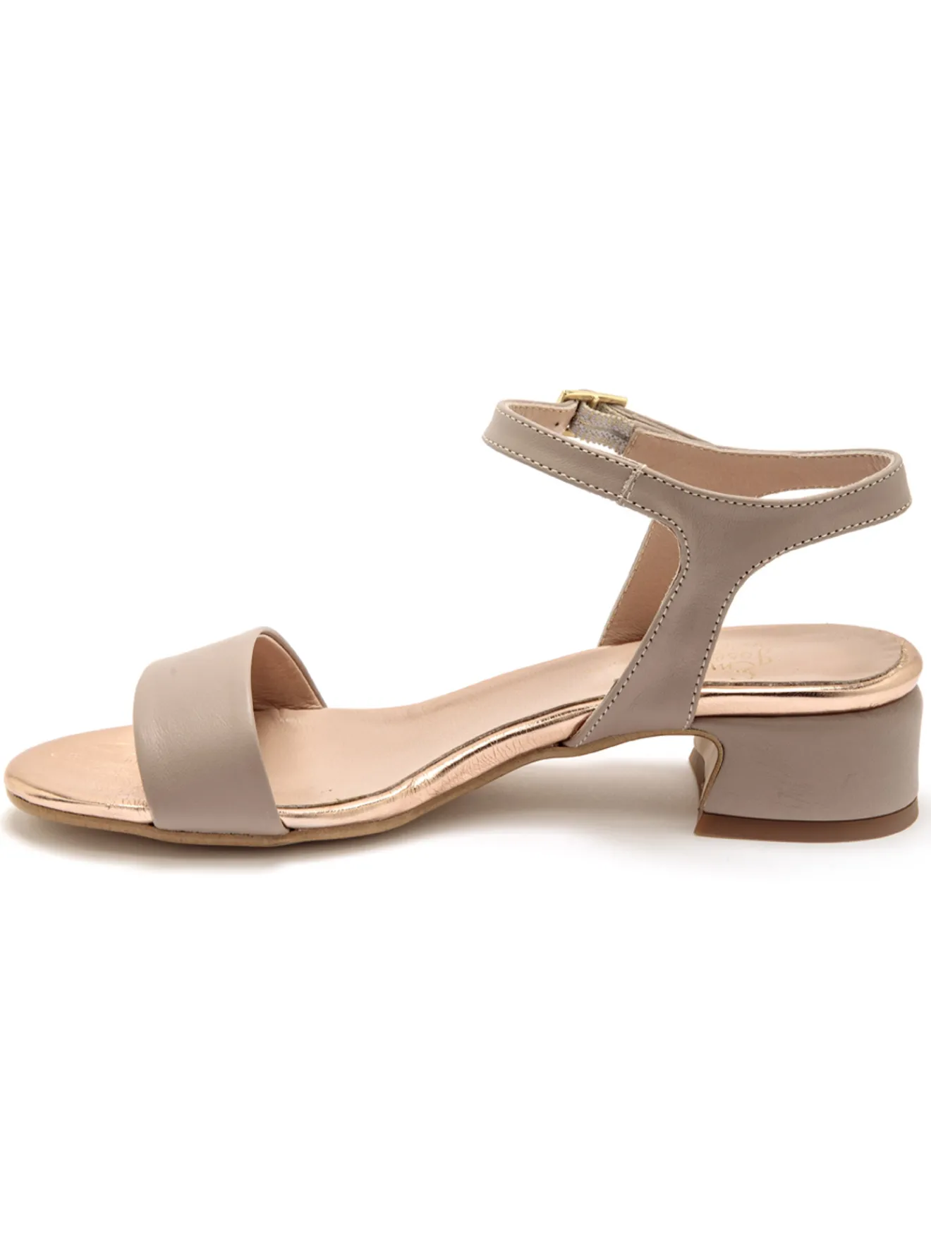 New Sandales à bride en cuir Femme Sandales