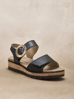 Sandales à scrachs aérosemelle amovible Femme Sandales