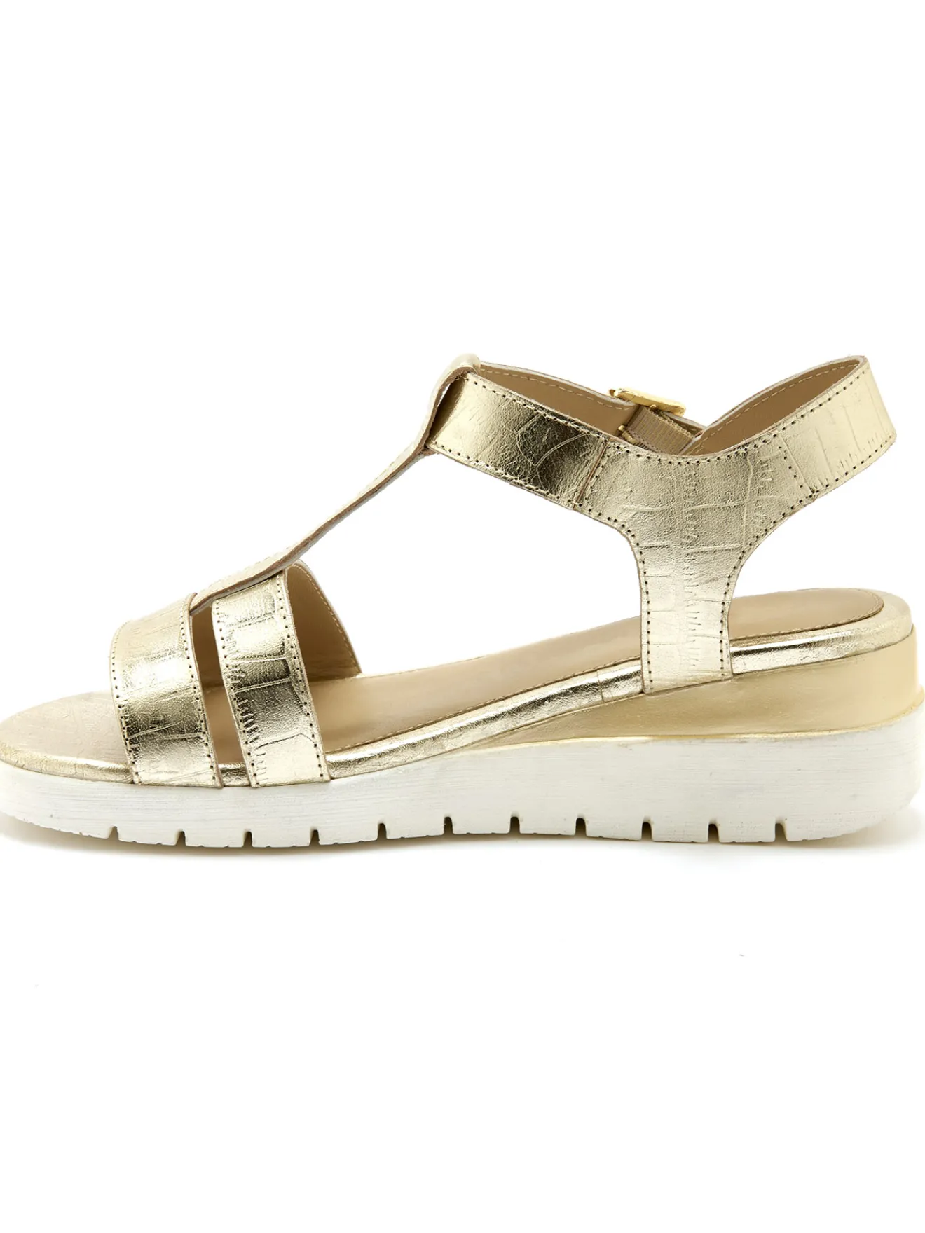 Sale Sandales à scratch sous boucle Femme Sandales