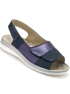 Sandales à scratchs tout ultra larges Femme Sandales