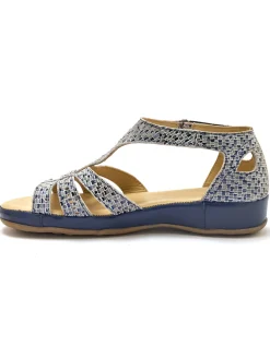 Sale Sandales cuir ajouré Femme Sandales