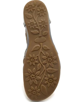 Sale Sandales cuir ajouré Femme Sandales