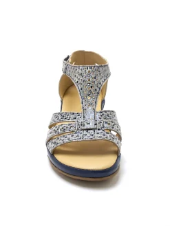 Sale Sandales cuir ajouré Femme Sandales