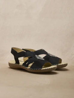 Best Sandales cuir élastiquées Femme Sandales