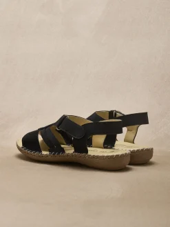 Best Sandales cuir élastiquées Femme Sandales