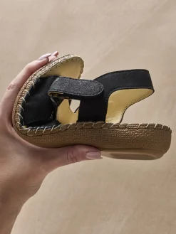 Best Sandales cuir élastiquées Femme Sandales