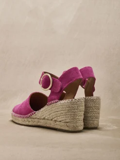 Outlet Sandales cuir velours Femme Sandales