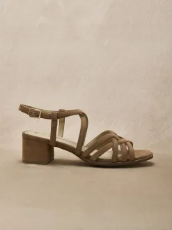 Online Sandales cuir velours Femme Sandales