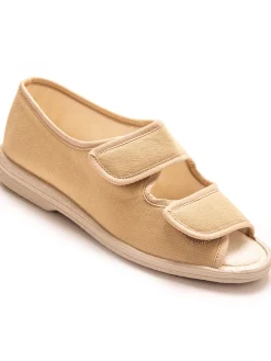 Discount Sandales en toile à ouverture totale Femme Chaussures En Toile
