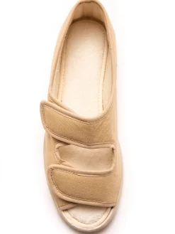 Discount Sandales en toile à ouverture totale Femme Chaussures En Toile