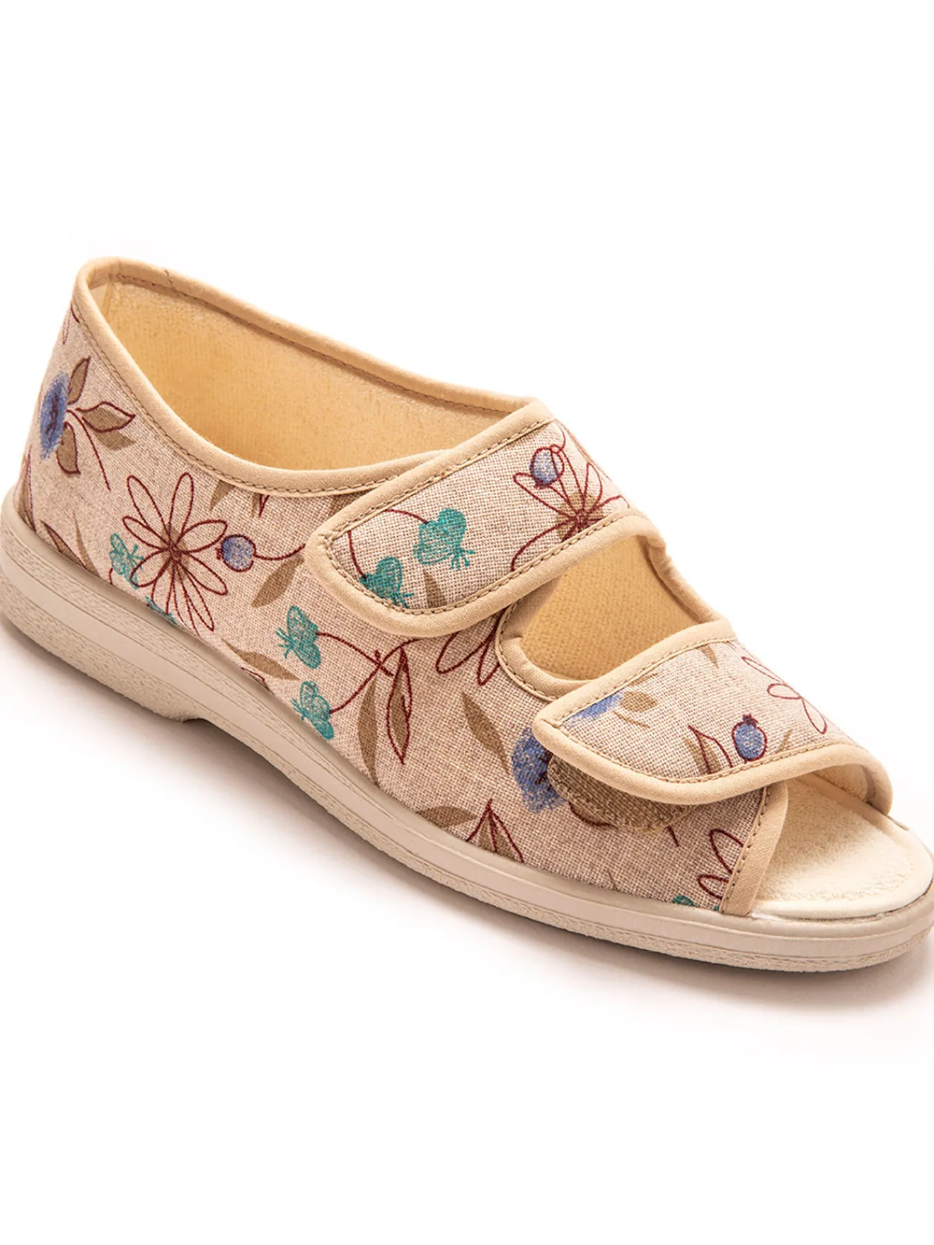 Sandales en toile à ouverture totale Femme Chaussures En Toile