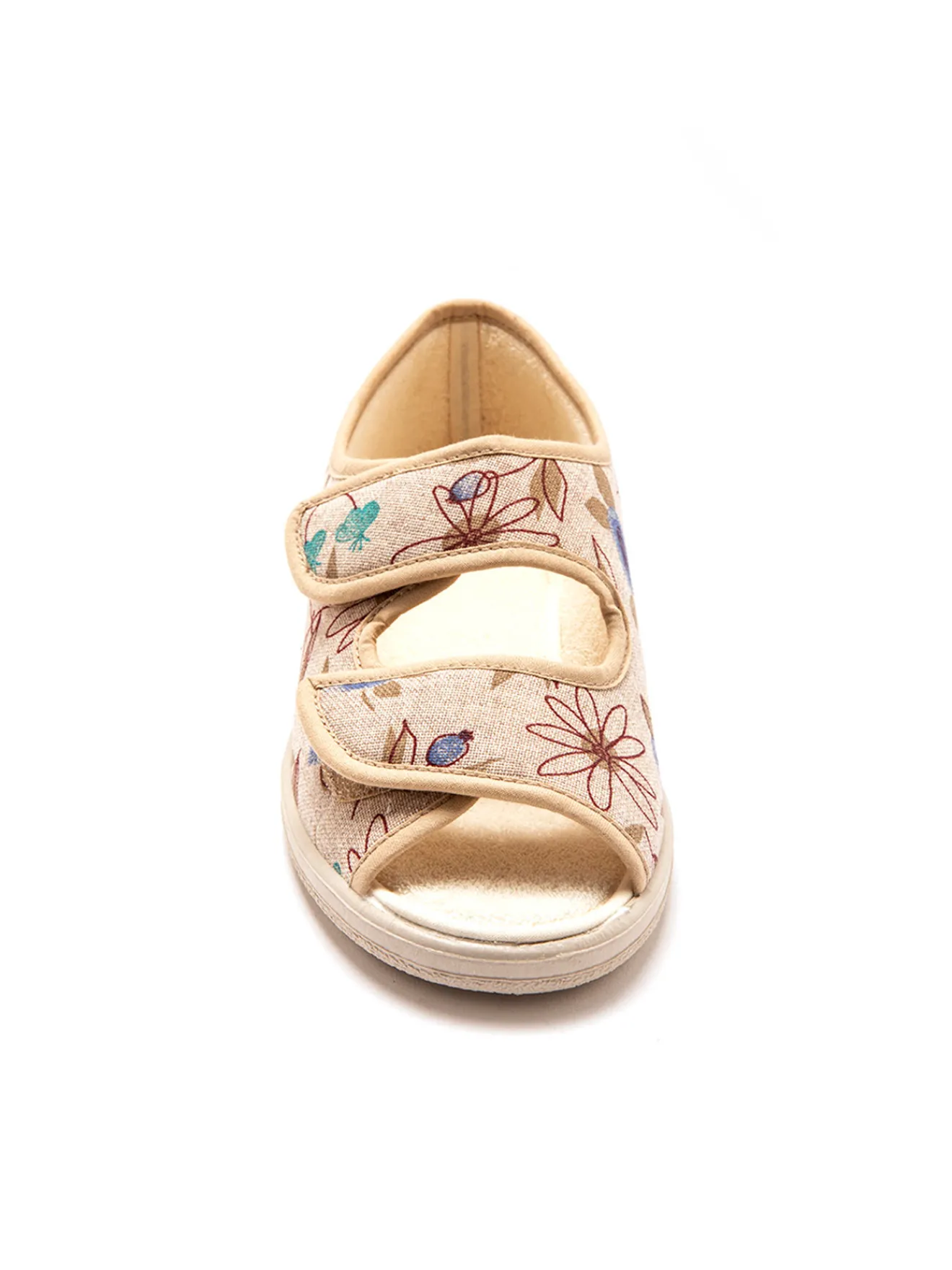 Sandales en toile à ouverture totale Femme Chaussures En Toile