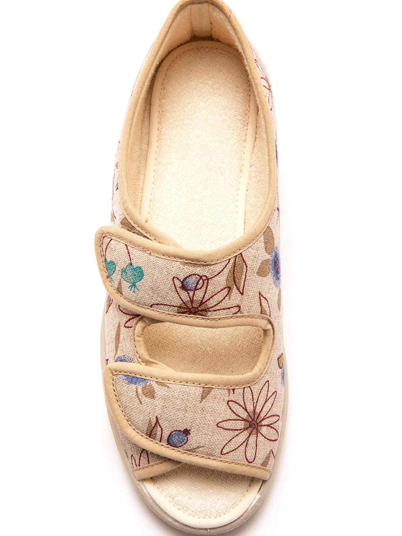 Sandales en toile à ouverture totale Femme Chaussures En Toile