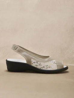 Sandales extensibles élastique arrière Femme Sandales