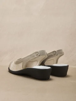 Sandales extensibles élastique arrière Femme Sandales