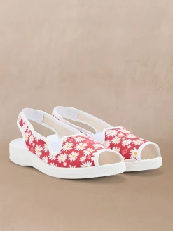 Outlet Sandales élastiquées intérieur éponge Femme Chaussures En Toile