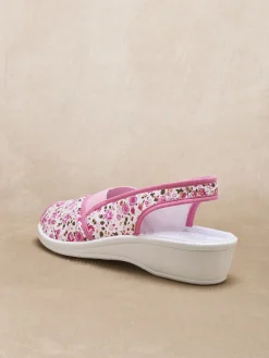 Best Sandales textile élastiques croisés en V Femme Chaussures En Toile