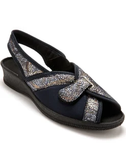 Outlet Sandales textile spécial hallux valgus Femme Chaussures Paramédicales