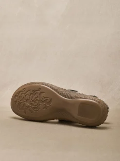 Sale Sandales ultra souples en cuir Femme Sandales