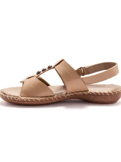 Sale Sandales ultra souples en cuir Femme Sandales