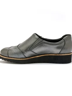Best Sans-gêne cuir zippés et élastiqués Femme Mocassins, Sans-Gênes
