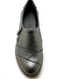 Best Sans-gêne cuir zippés et élastiqués Femme Mocassins, Sans-Gênes