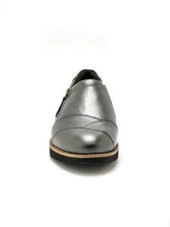 Best Sans-gêne cuir zippés et élastiqués Femme Mocassins, Sans-Gênes