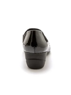 Hot Sans-gêne en cuir largeur confort Femme Mocassins, Sans-Gênes