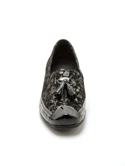 Hot Sans-gêne en cuir largeur confort Femme Mocassins, Sans-Gênes