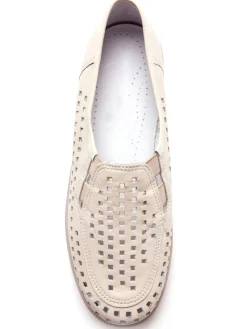 Sans-gêne en cuir perforés Femme Mocassins, Sans-Gênes