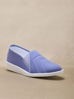Online Sans-gêne en toile intérieur éponge Femme Chaussures En Toile