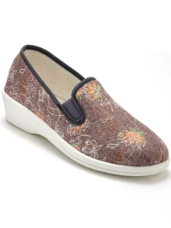 Sans-gêne imprimés intérieur éponge Femme Chaussures En Toile