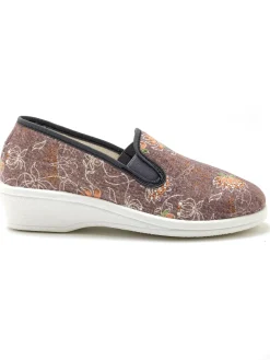 Sans-gêne imprimés intérieur éponge Femme Chaussures En Toile