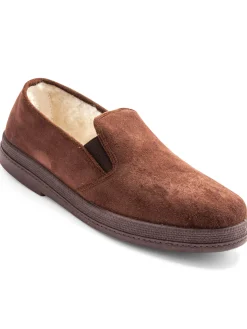 Best Sans-gêne mixtes cuir grande largeur Homme Chaussons|Chaussures Homme