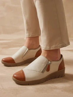 Sans-gêne zippés et élastiqués Femme Mocassins, Sans-Gênes