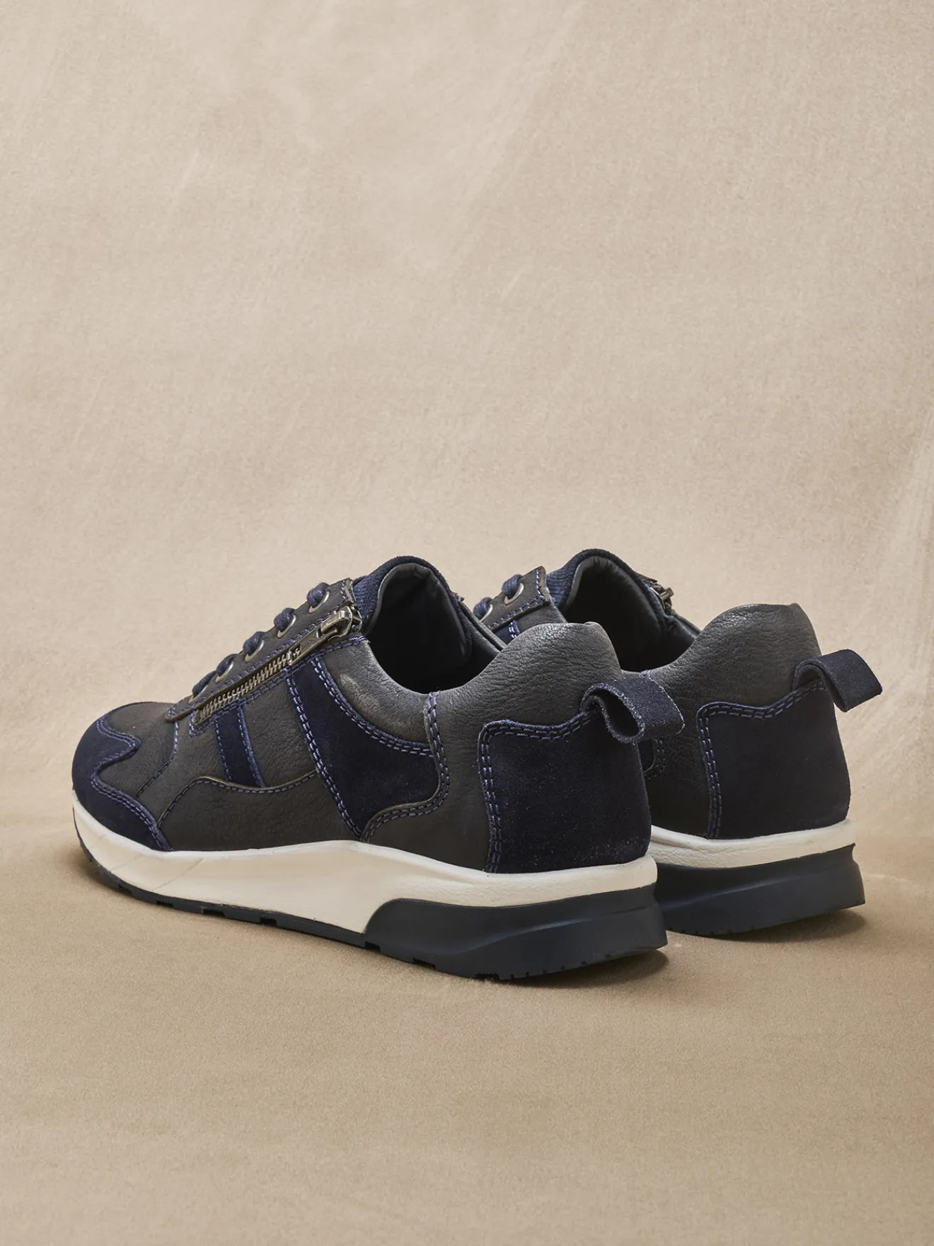 Hot Sneakers avec zip et lacets Homme Derbies, Baskets|Chaussures Homme