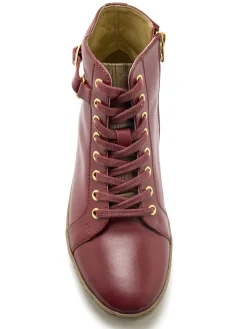 Best Sneakers montantes avec zip et lacets Femme Baskets, Derbies