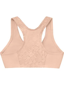 Soutien-gorge Confort Parfait dos nageur Agrafé Devant|Sans Armatures