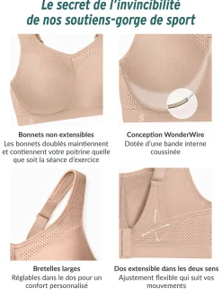 Hot Soutien-gorge Glamoris Sport à armatures Sans Armatures