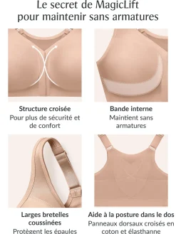 Hot Soutien-gorge MagicLift, spécial dos Agrafé Devant|Emboîtant