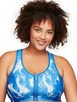 Discount Soutien-gorge sport fermeture éclair Sans Armatures