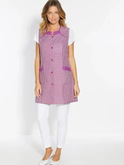 Outlet Tablier 3/4 sans manches tout boutonné Femme Tablier