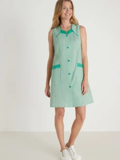 Tablier 3/4 sans manches tout boutonné Femme Tablier