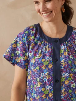 Online Tablier boutonné forme housse Femme Tablier